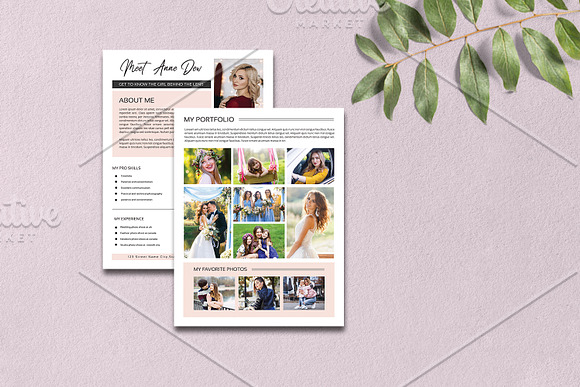 Photographer About Me Page-V1131 in Flyer Templates - product preview 3