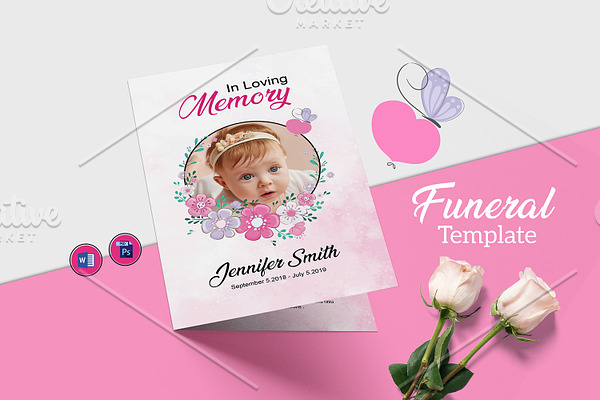 Child Funeral Template - V979