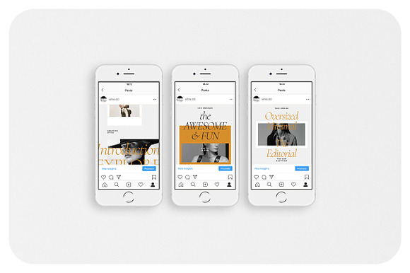 WHITE Instagram Feed in Instagram Templates - product preview 2