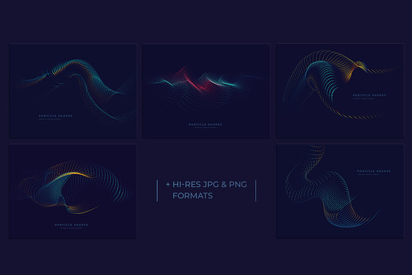 Particle backgrounds vol 5 in Web Elements - product preview 6