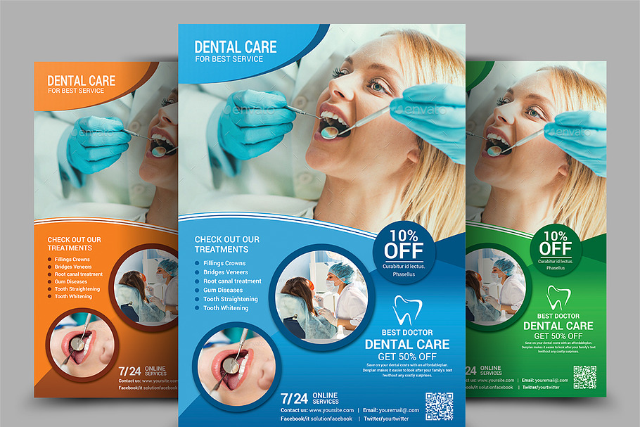 Dental Flyer Templates in Flyer Templates - product preview 8