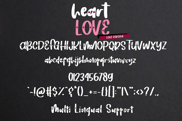 Heart Love - Lovely Font Duo in Display Fonts - product preview 9