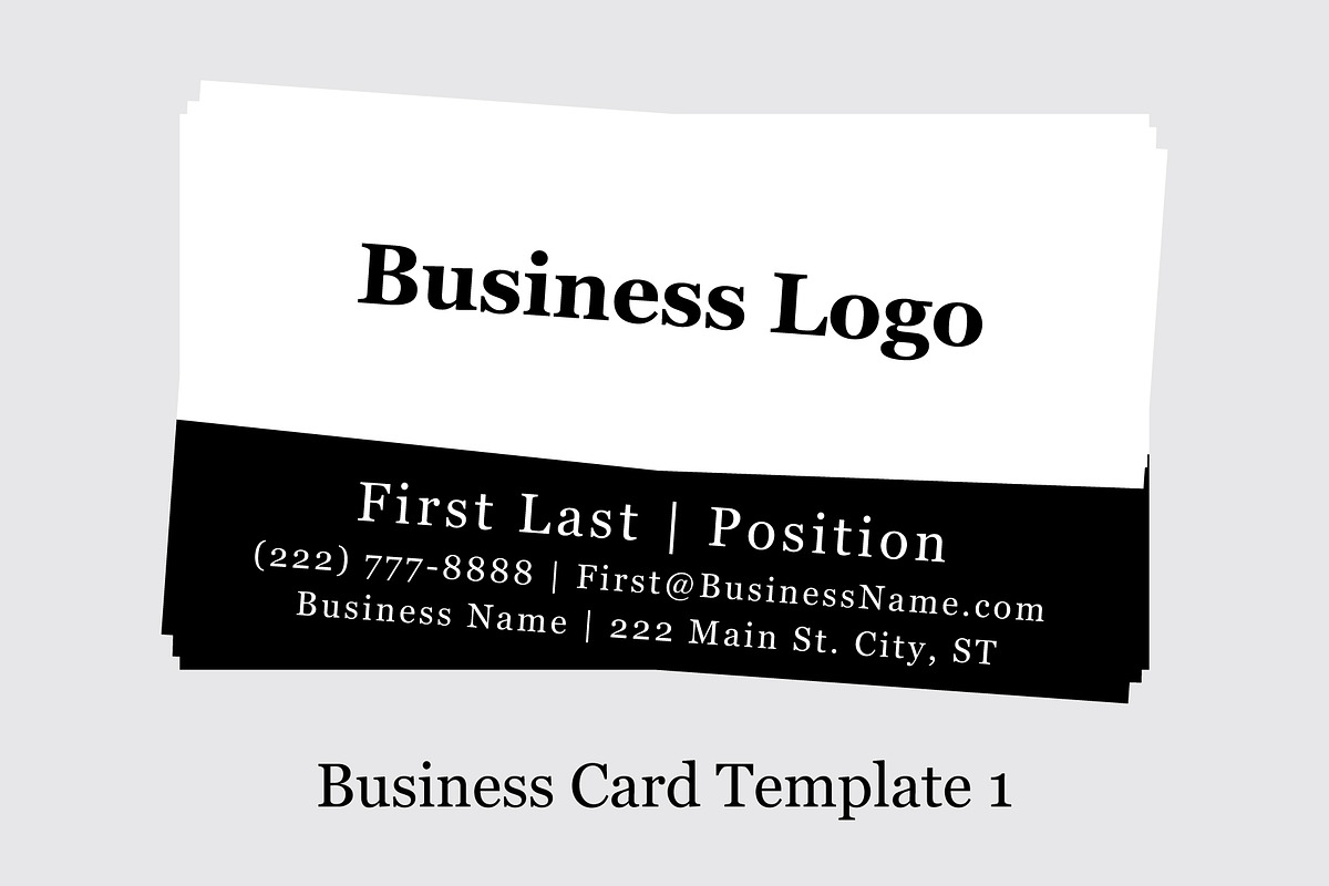 Business Card Template 1 in Business Card Templates - product preview 8