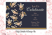 Elegant Floral Party Invite