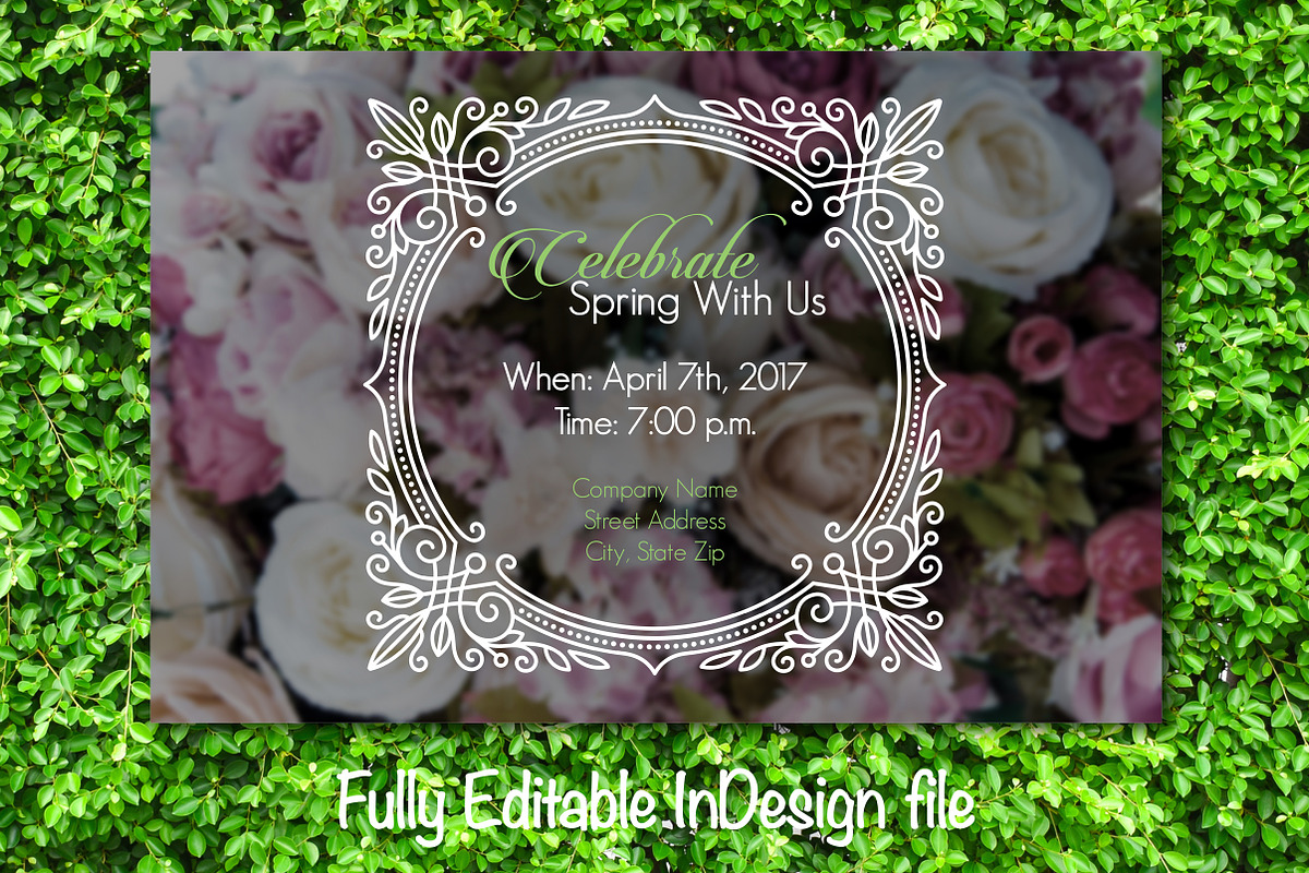 Celebrate Spring Party Invite in Card Templates - product preview 8