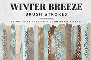 Winter Breeze Brush Stroke Set
