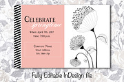 Vintage Floral Spring Party Invite