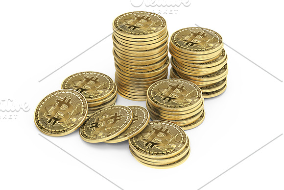 Bitcoin High Resolution 3D renders in Objects - product preview 1
