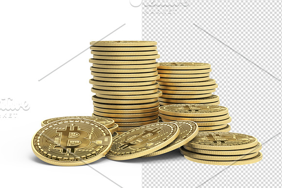 Bitcoin High Resolution 3D renders in Objects - product preview 9