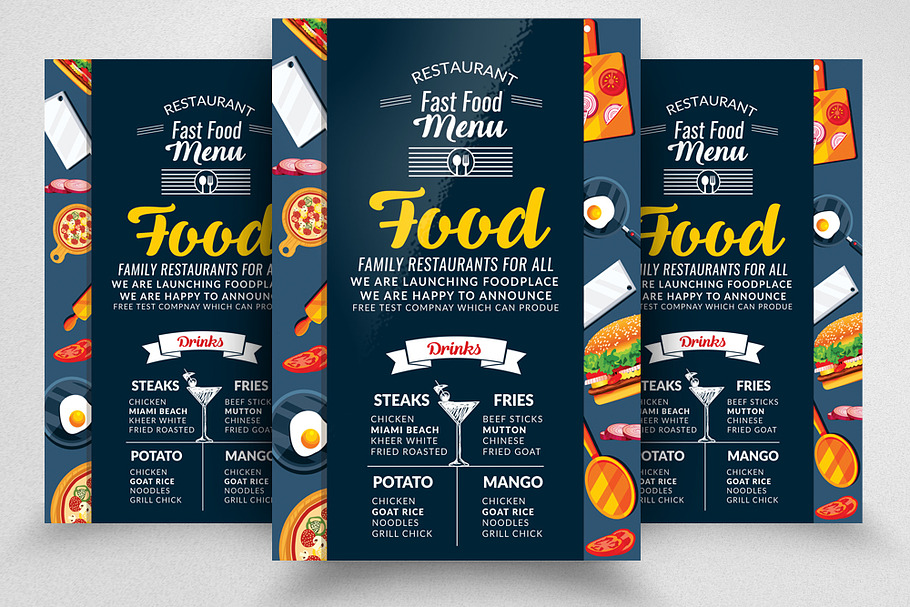 Food / Restaurant Flyer Template in Flyer Templates - product preview 8