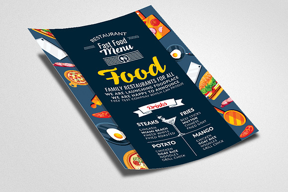 Food / Restaurant Flyer Template in Flyer Templates - product preview 1