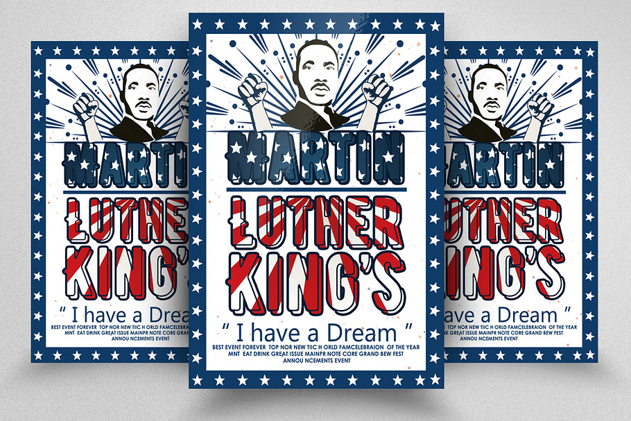 Martin Luther King Flyer PSD