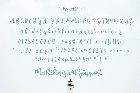 Bemalla font in Script Fonts - product preview 3