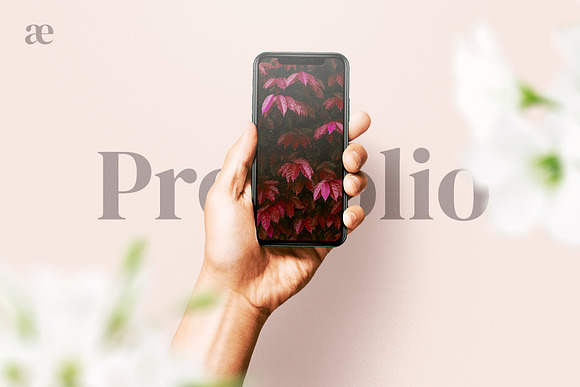 iPhone 11 on hand mockups in Scene Creator Mockups - product preview 5