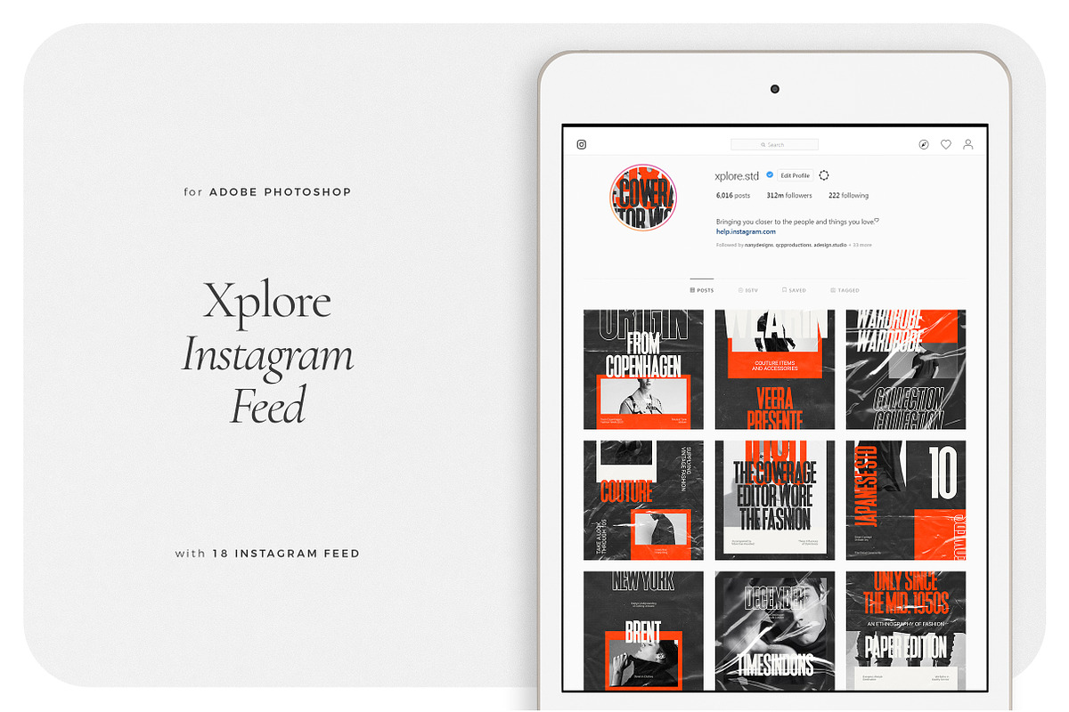 XPLORE Instagram Feed in Instagram Templates - product preview 8