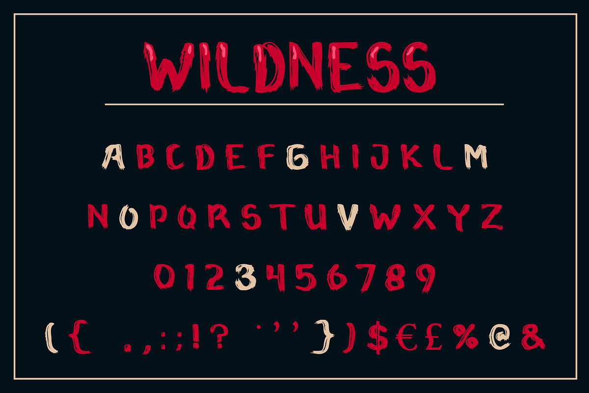 Wildness Blood Horror Font in Display Fonts - product preview 5