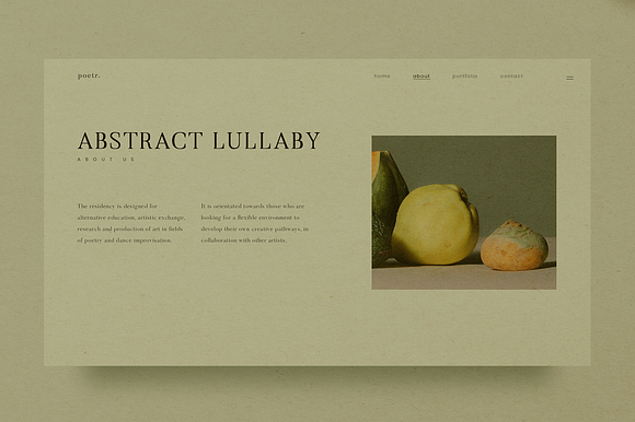 Lullaby UI Kit Photography Portfolio in Website Templates - product preview 6