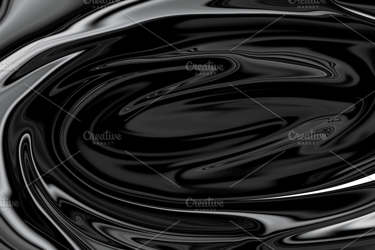 Black abstract fluid background in Illustrations - product preview 8