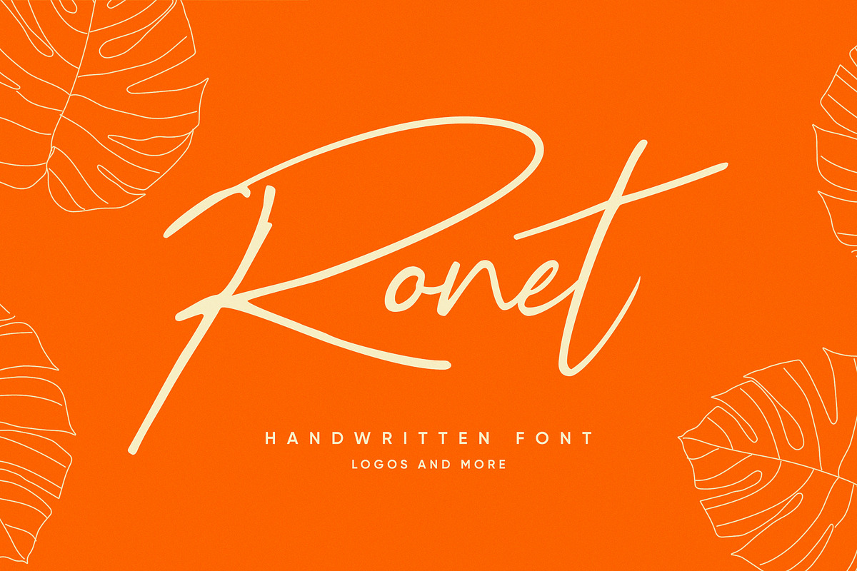 Ronet Font + Logos in Script Fonts - product preview 8