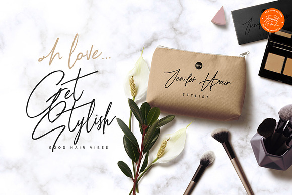 Ronet Font + Logos in Script Fonts - product preview 14
