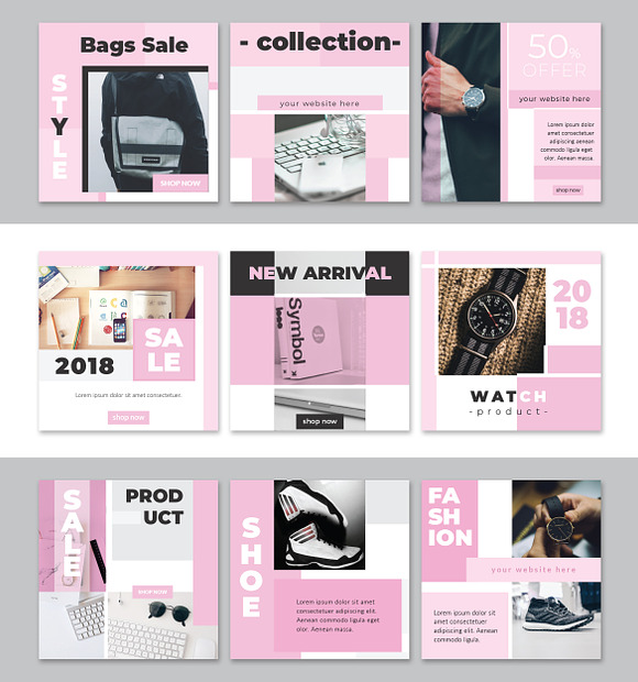Product Sale Social Media Pack in Instagram Templates - product preview 1