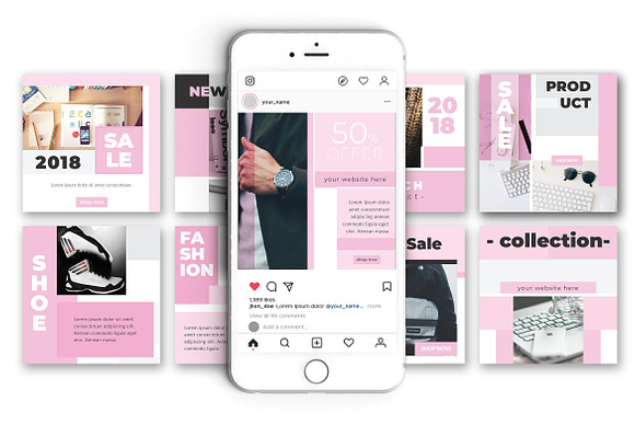 Product Sale Social Media Pack in Instagram Templates - product preview 4