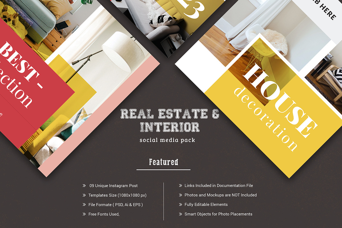 Real Estate Social Media Pack in Instagram Templates - product preview 8