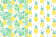 6 Vector tropical patterns + Clipart