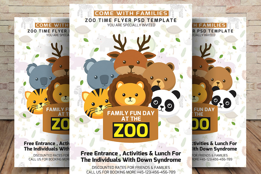 Zoo Flyer Template in Flyer Templates - product preview 8
