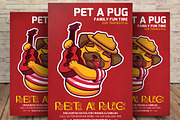 Pet A Pug Flyer Template