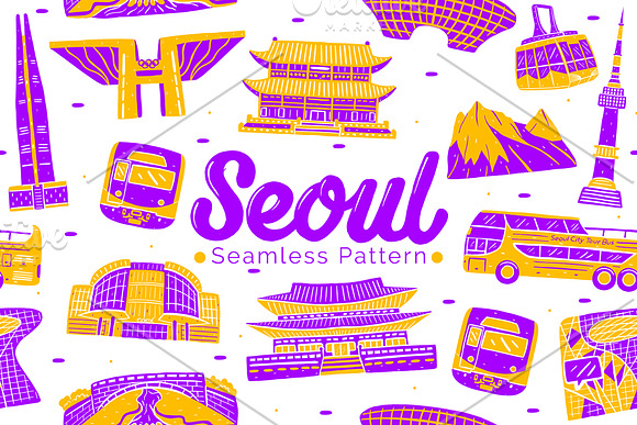 Seoul Seamless Pattern in Patterns - product preview 9