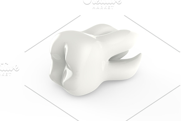 Tooth 3D renders - 6 Views in Objects - product preview 6