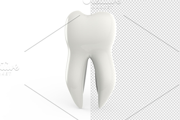 Tooth 3D renders - 6 Views in Objects - product preview 8