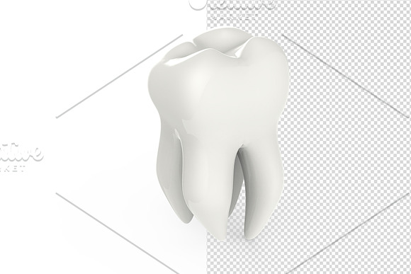Tooth 3D renders - 6 Views in Objects - product preview 10