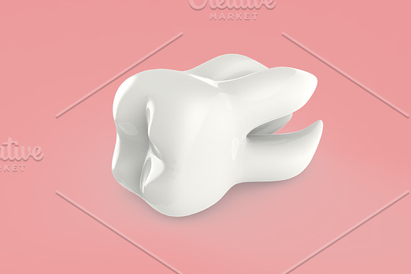Tooth 3D renders - 6 Views in Objects - product preview 14