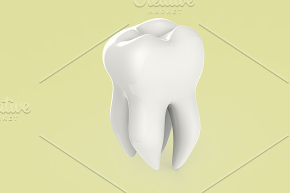 Tooth 3D renders - 6 Views in Objects - product preview 15