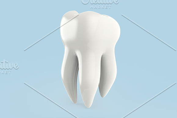 Tooth 3D renders - 6 Views in Objects - product preview 16