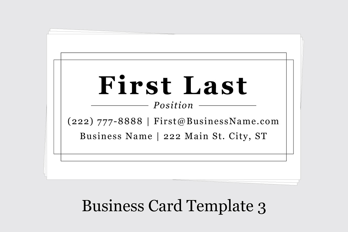 Business Card Template 3 in Business Card Templates - product preview 8
