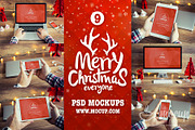 9 PSD Mockups Christmas