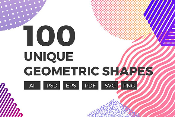 Unique Geometric Shapes Bundle in Objects - product preview 1