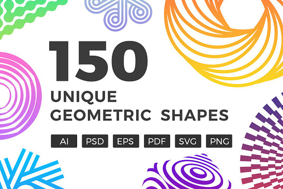 Unique Geometric Shapes Bundle in Objects - product preview 2