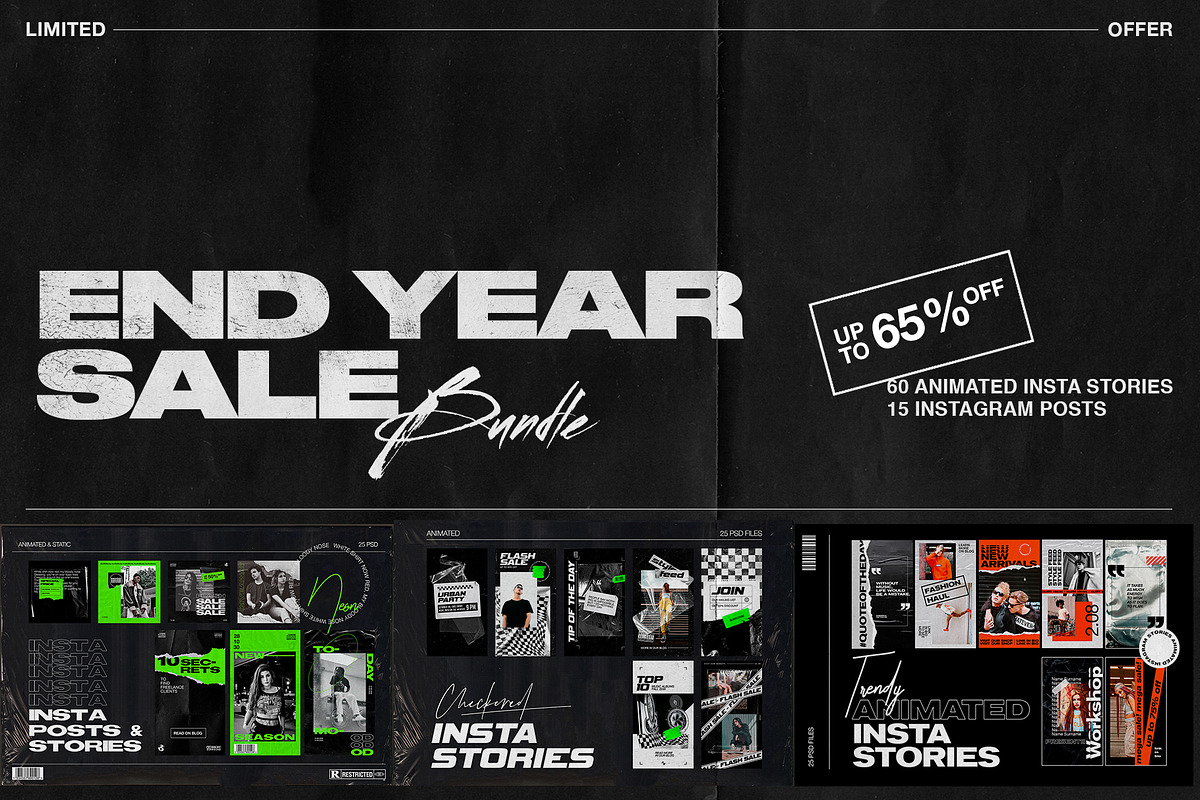 End of Year Sale Instagram Bundle in Instagram Templates - product preview 8