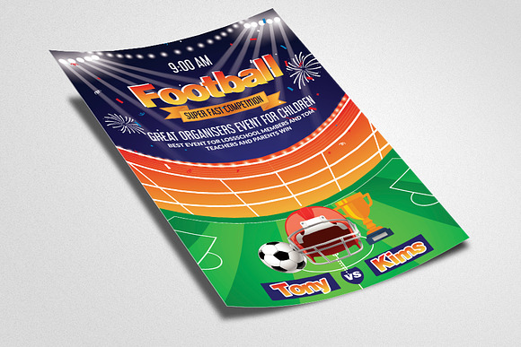 Football Match Flyer Template in Flyer Templates - product preview 1