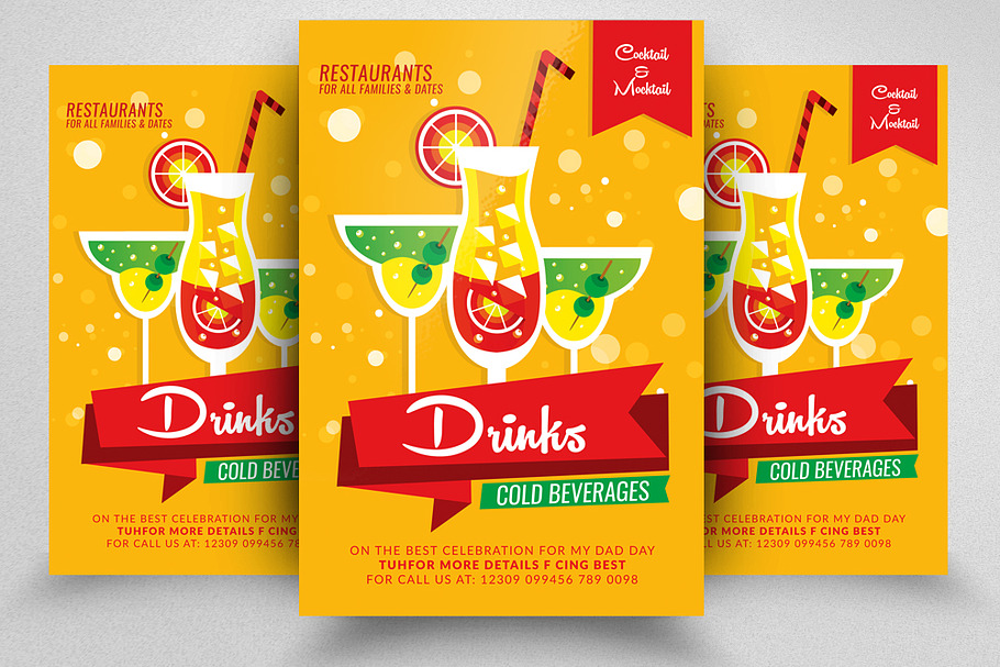 Fresh Juice Flyer Template in Flyer Templates - product preview 8