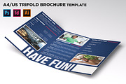 Fitness Trifold Brochure Template