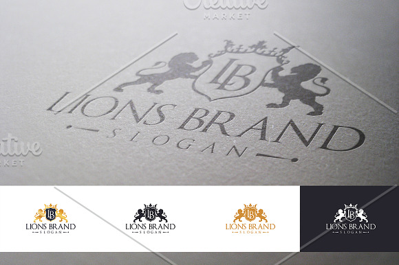 Lions Brand Logo in Logo Templates - product preview 2