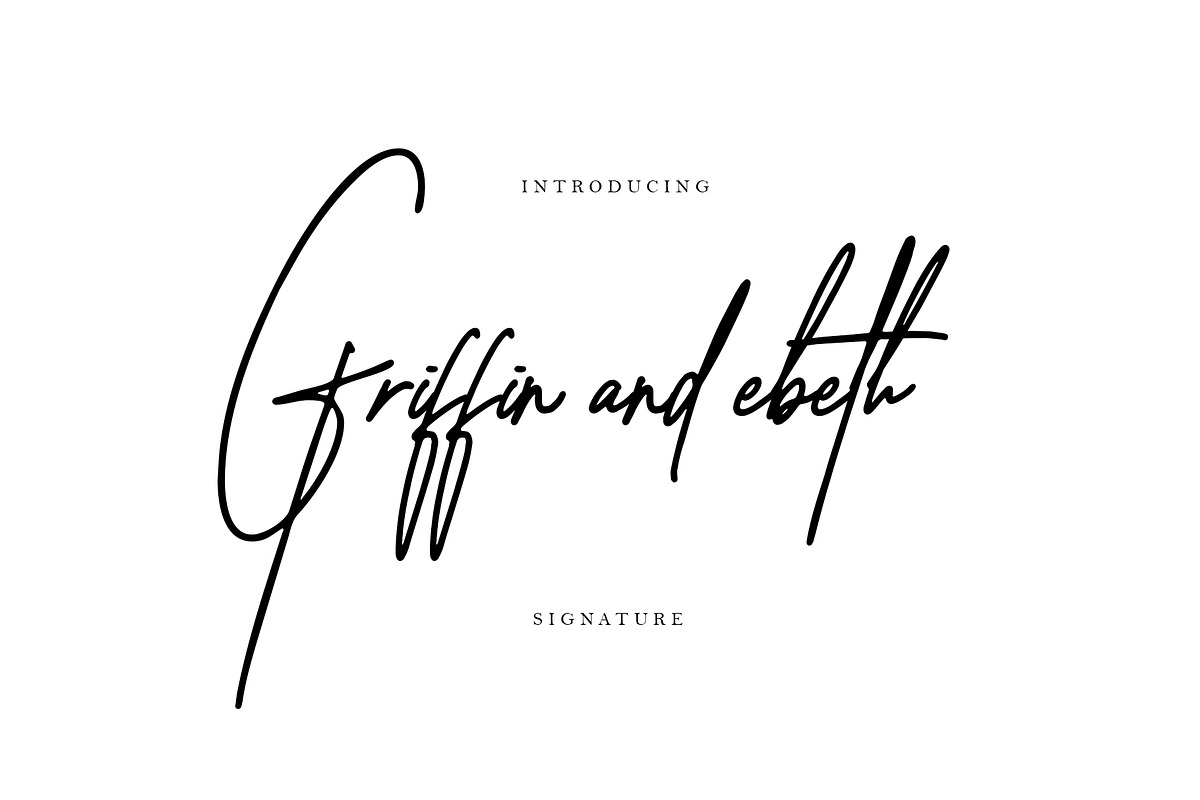 Griffin and ebeth in Script Fonts - product preview 8