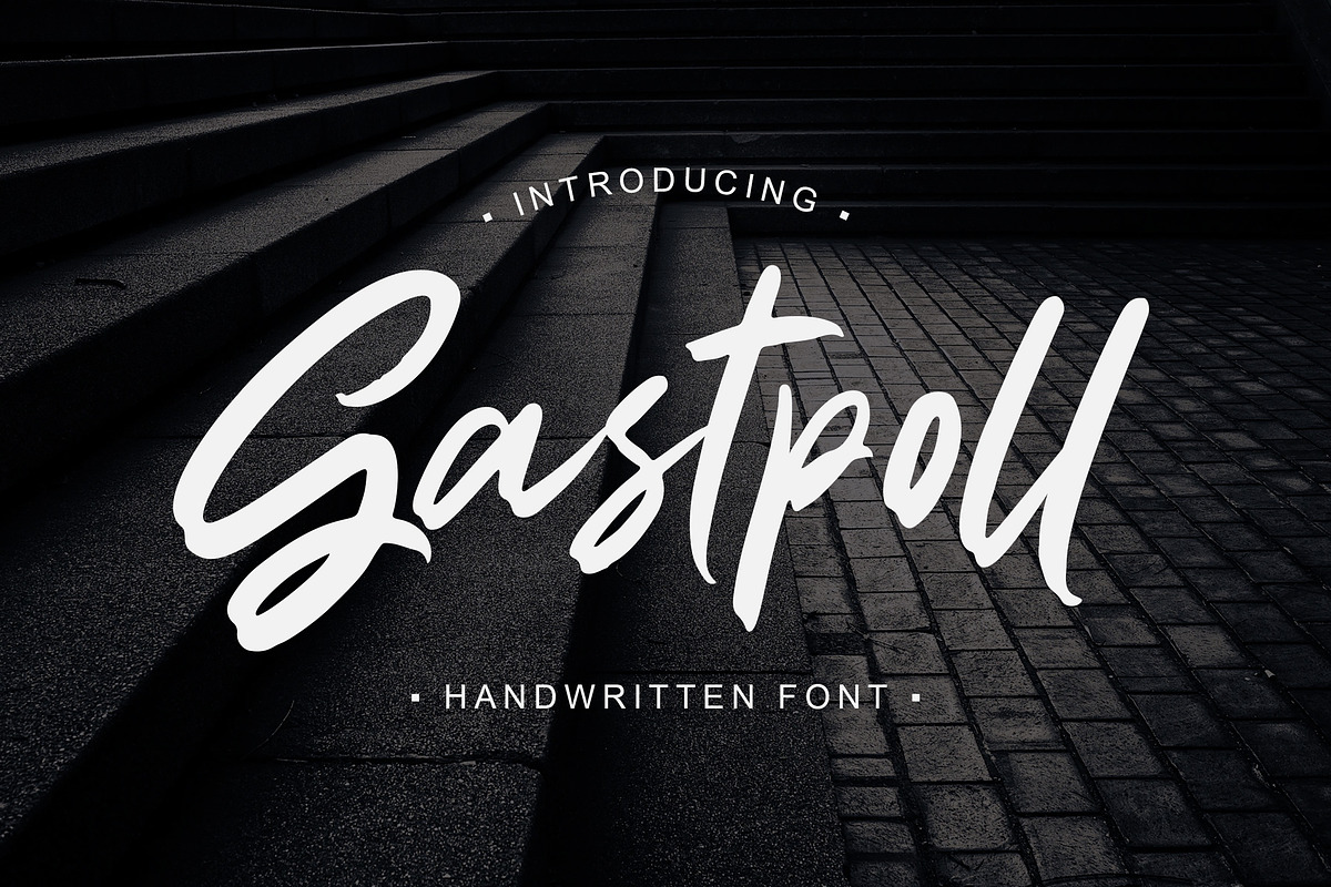 Gastpoll - Handwritten Font in Script Fonts - product preview 8