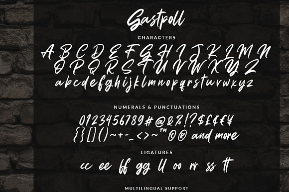 Gastpoll - Handwritten Font in Script Fonts - product preview 10