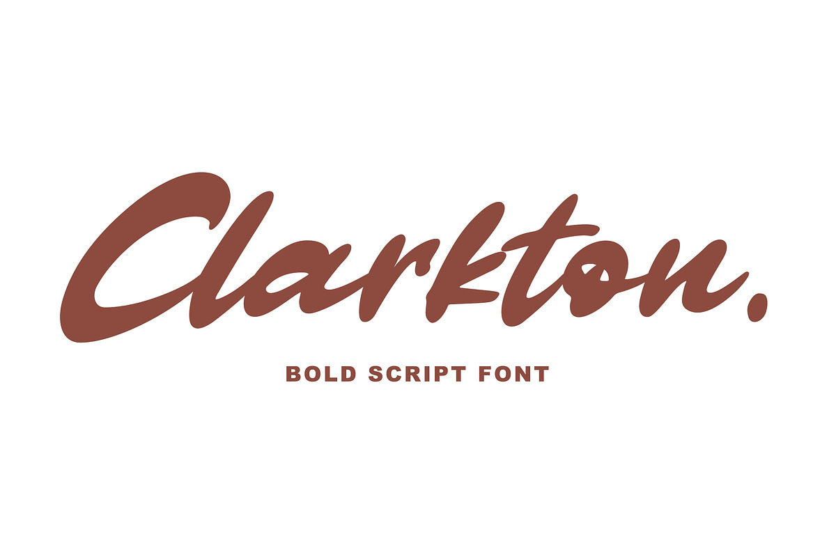 Clarkton - Bold Script Font in Script Fonts - product preview 8